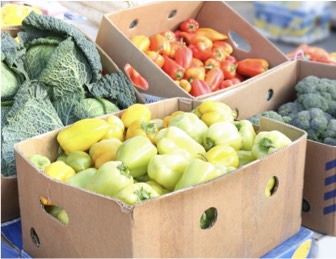 Boxes of produce